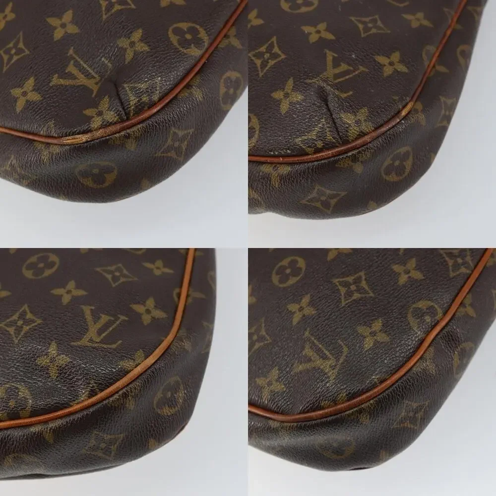 Louis Vuitton Monogram Odeon MM Shoulder Bag Brown